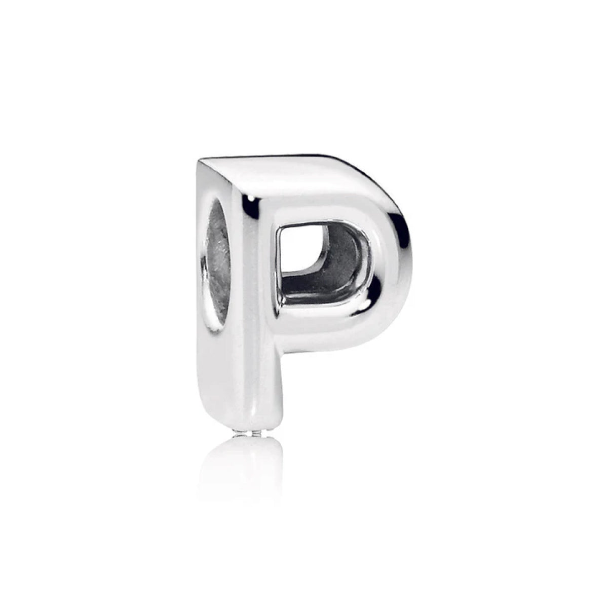 Pandora Moments Letter P silver charm