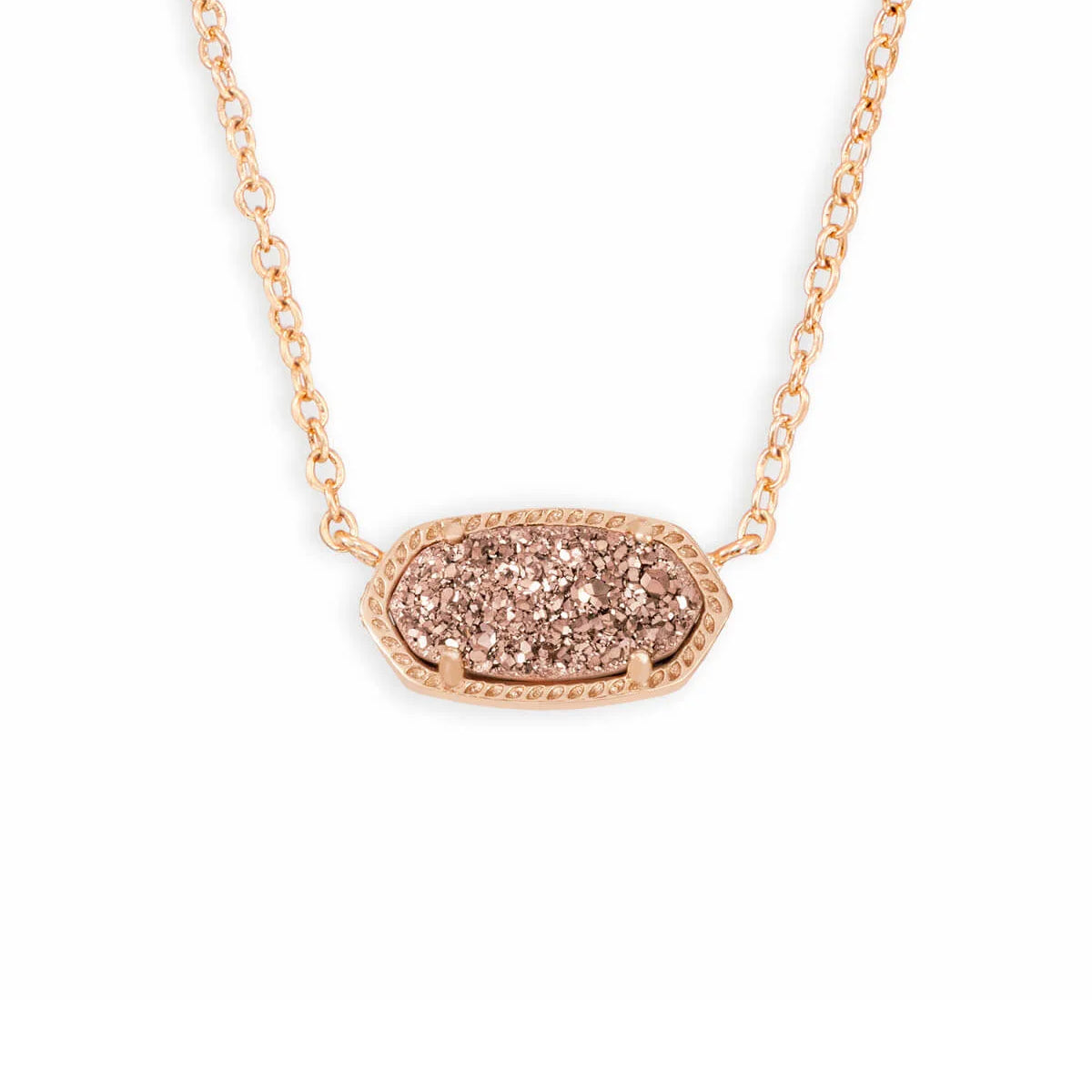 Kendra Scott Elisa Rose Gold Pendant Necklace