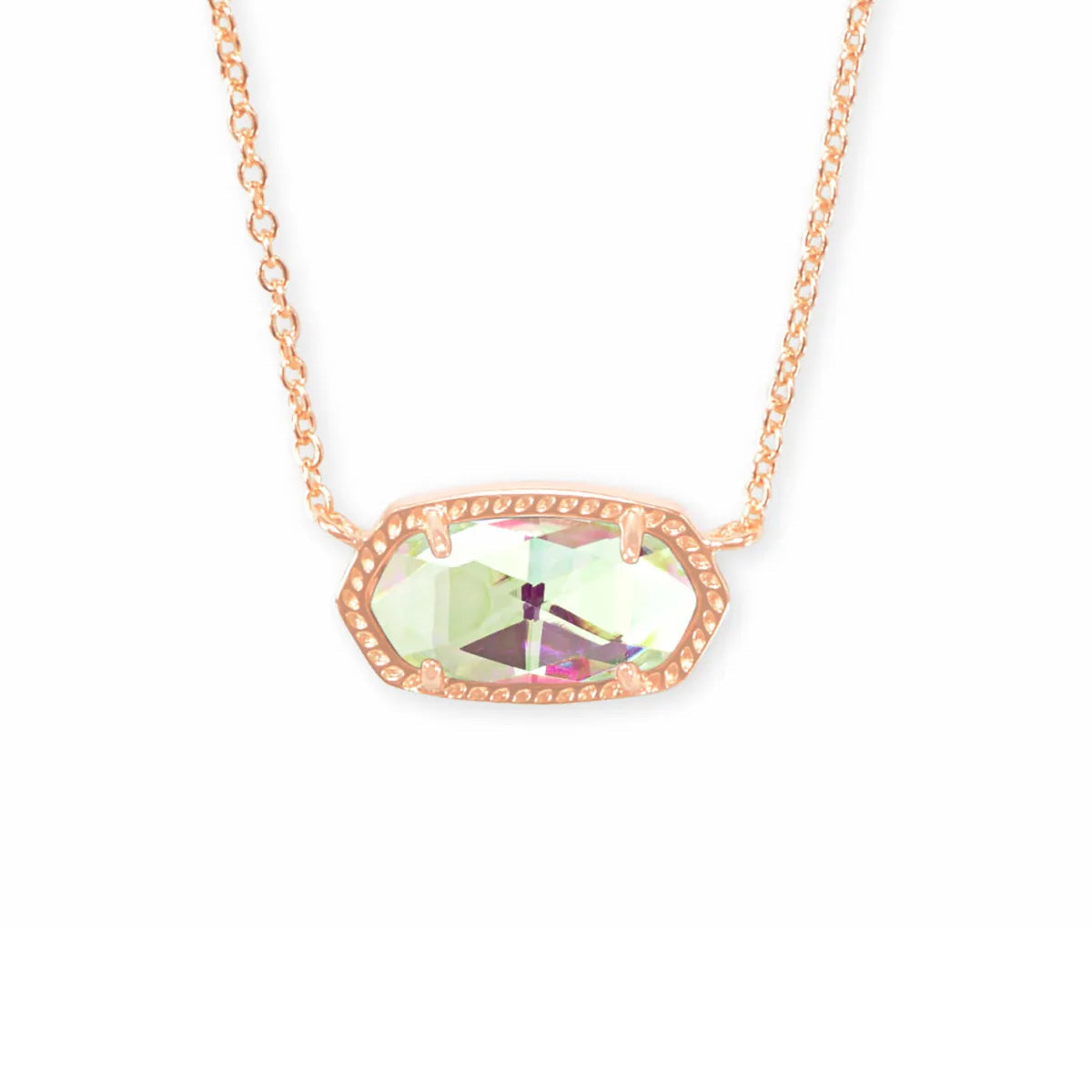 Kendra Scott Elisa Rose Gold Pendant Necklace