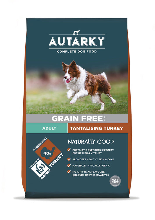 Autarky Adult Tantalising Turkey Dry Dog Food - 12kg