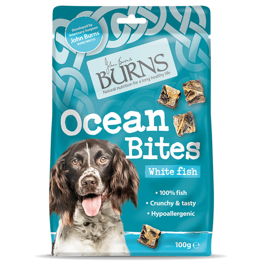 Burns Ocean Bites Dog Treats - 100g