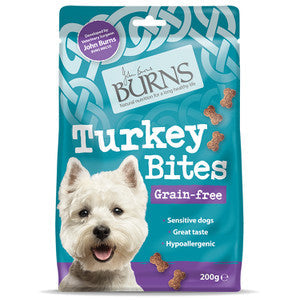 Burns Turkey Bites Grain Free Dog Treats - 200g