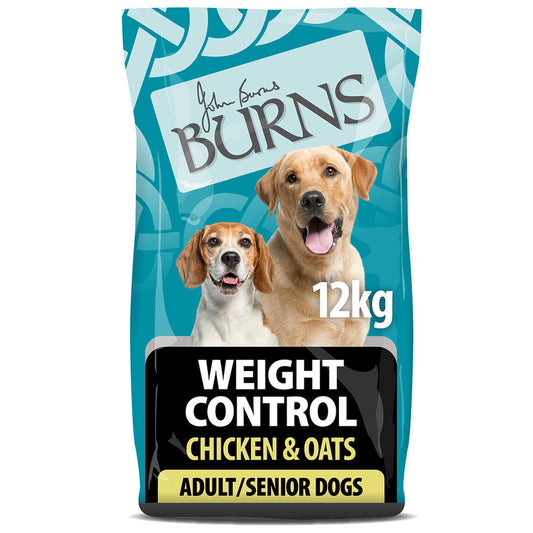 Burns WEIGHT CONTROL+ Chicken & Oats Dry Dog Food - 12kg