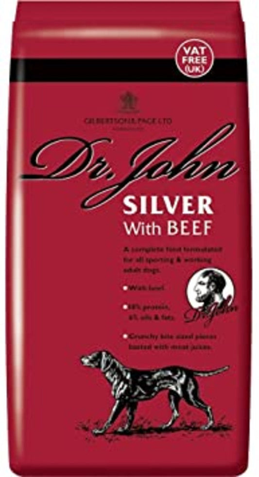 Dr John Silver Dry Dog Food with Beef - 15kg