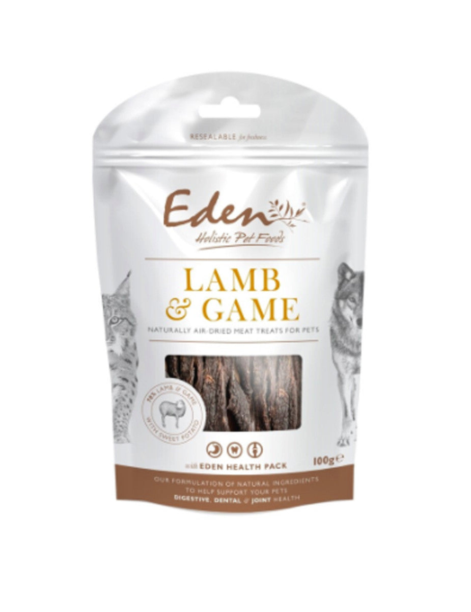 Eden Lamb and Game Treats for Dogs and Cats - 100g