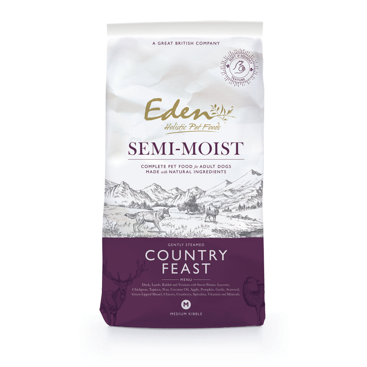 Eden Semi-Moist Country Feast Dry Dog Food - 10kg