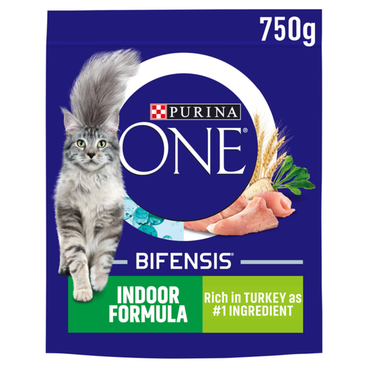 Purina ONE Indoor Turkey Dry Cat Food - 750g