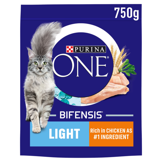 Purina ONE Light Chicken With Wheat Dry Cat Food - 750g