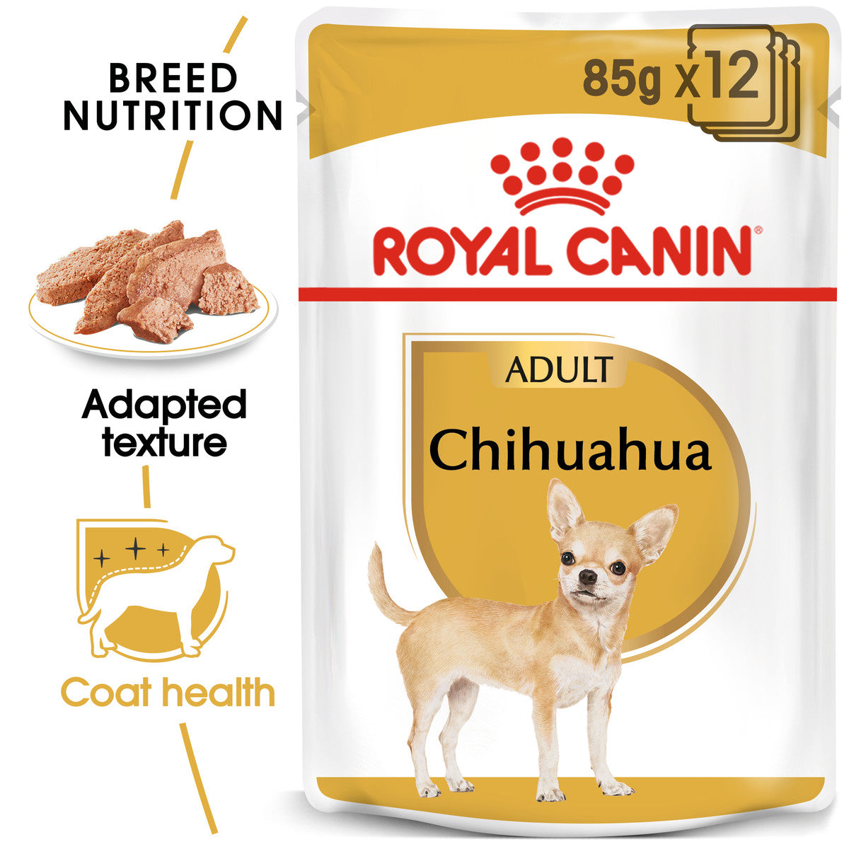 Royal Canin Adult Chihuahua Wet Dog Food Pouches - 12 x 85g