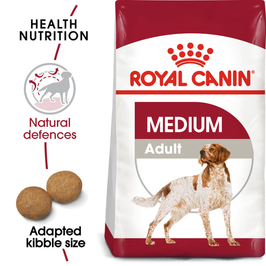 Royal Canin Medium Adult Dry Dog Food - 15kg