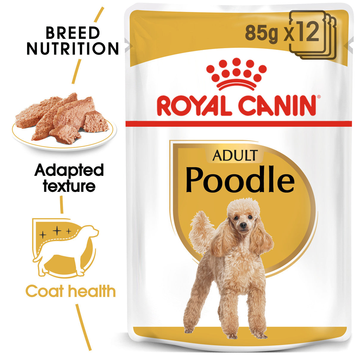 Royal Canin Poodle Adult Wet Dog Food Pouches - 12 x 85g