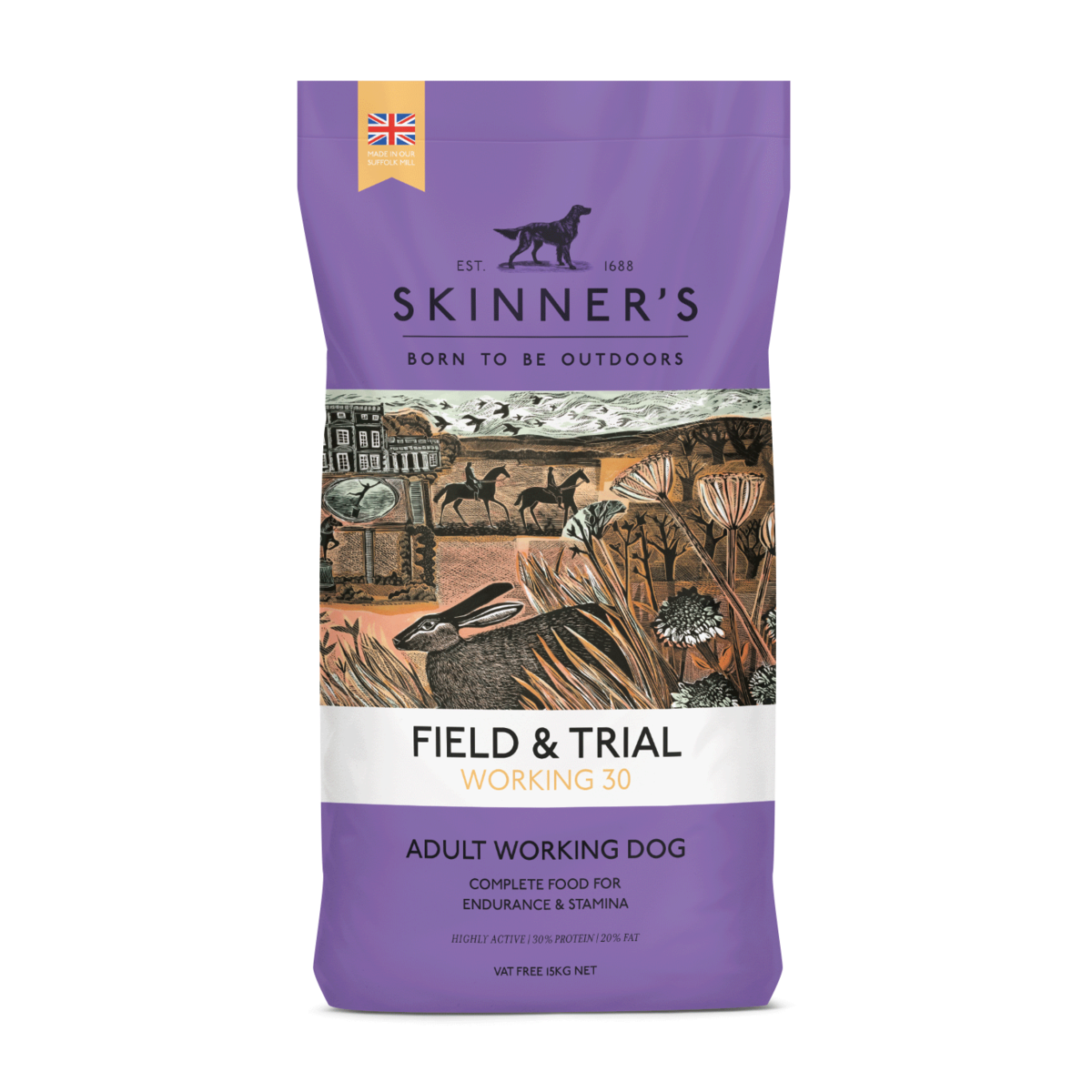 Skinners Field & Trial Working 30 Dry Dog Food - 15kg