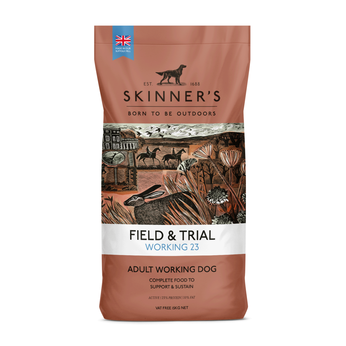 Skinners Field & Trial Working 23 Dry Dog Food - 15kg